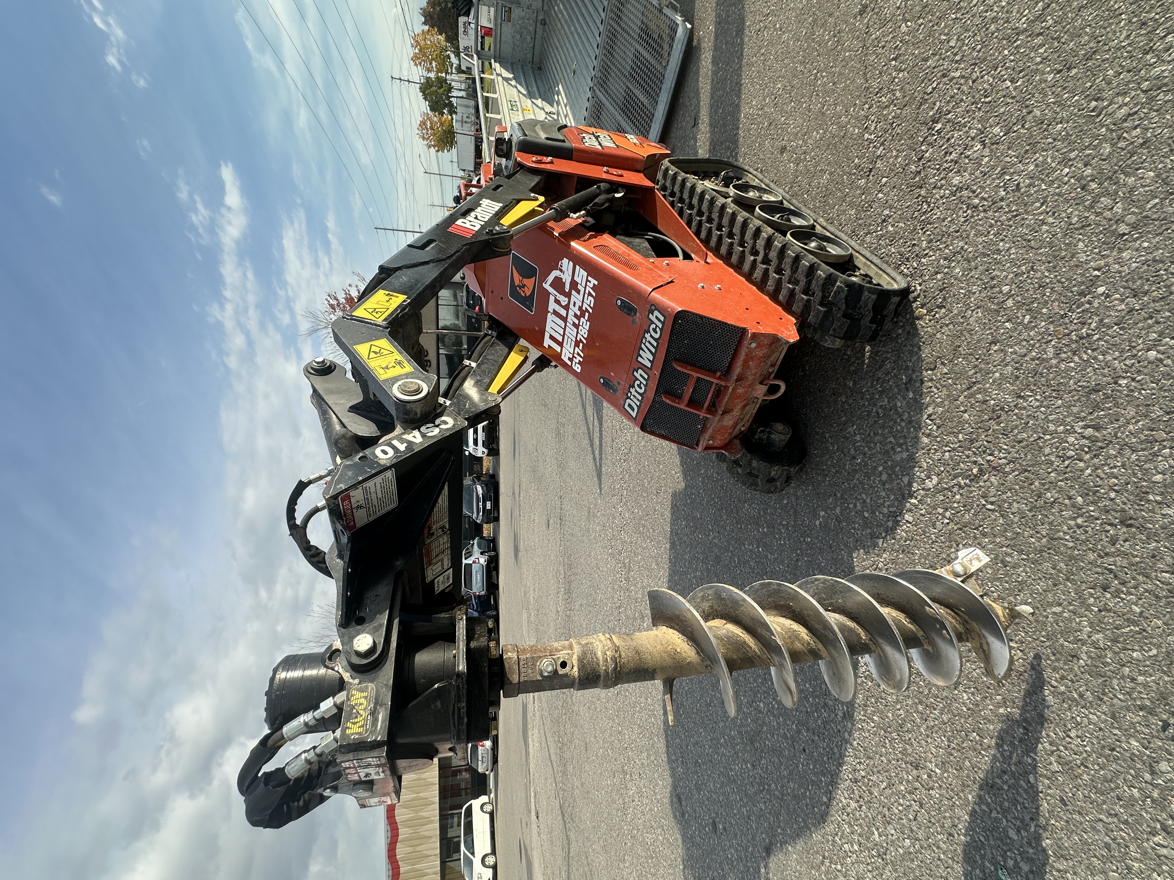 SK800 Stand Behind Skid Steer with Auger
